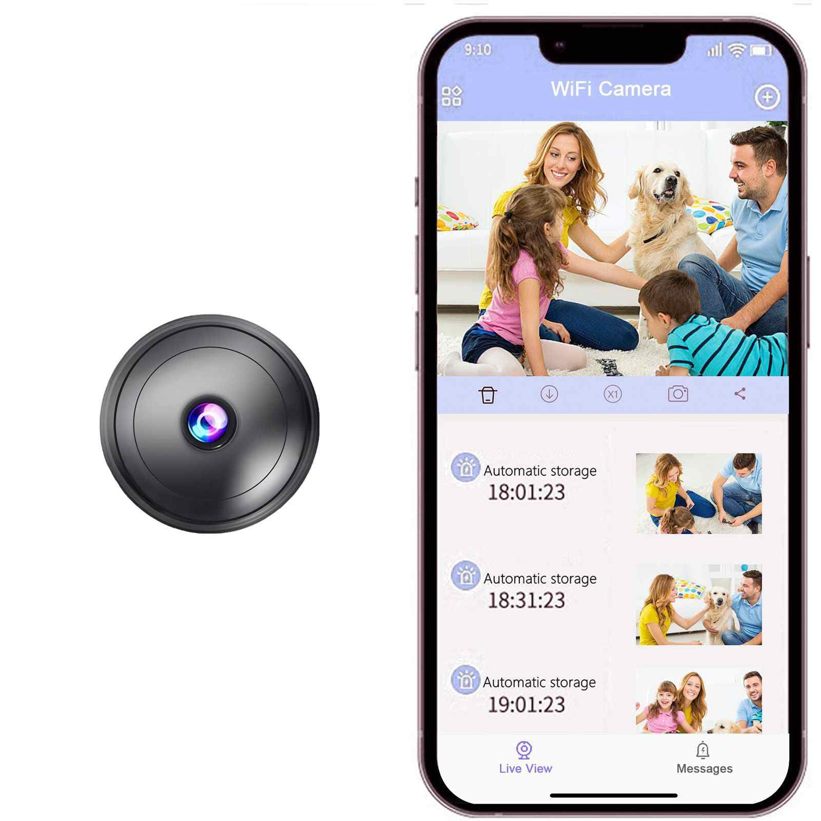 Photo 1 of Hidden Camera Mini Small Camera. Spy Hidden Cameras for Home Indoor Use. Spy Cam with Night Vision and Motion Detection Baby Monitor Small Mini Wireless Outdoor S14