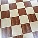 Requa Chess Board with Inlaid Wood and Ranks and Files, Large 15 x 15 Inch, Board Only