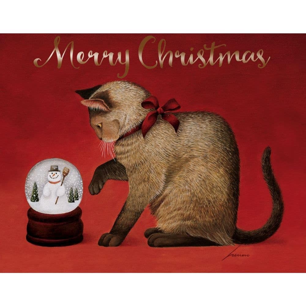 Lang "Snowy Wonder Boxed Christmas Cards, 12 Cards and 13 Envelopes, Fully Designed Envelopes, Full-Color Artwork Inside and Out, Linen-Embossed Paper Stock, Glitter Embellishment (1004839)
