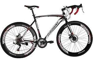 EUROBIKE Road Bikes 700C Wheels 54cm Frame Adult Racing Bicycle 21 Speed (60mm)