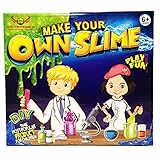 Slime Kit - DIY Science Lab for Kids - Includes: Glow in the Dark Powder, Colorful Balls, Glitter, Instructions & Measuring Cups - Boys & Girls - Starter Kit for making the Best Floam Slime!