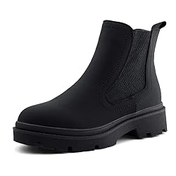 JABASIC Women Lycra Chelsea Boots Low Heel Elastic