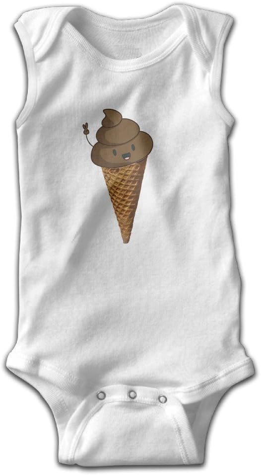 Rolling Star Don't Eat Anything That Poops Infant Onesies Sleeveless Bodysuit Onesies 3M