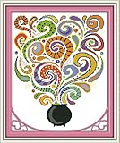 Needle Crafts Stamped Cross Stitch sets for embrodidery kits Hand made 11CT Precise Printed Halloween Magic Bottle Cross stitching wall home decro