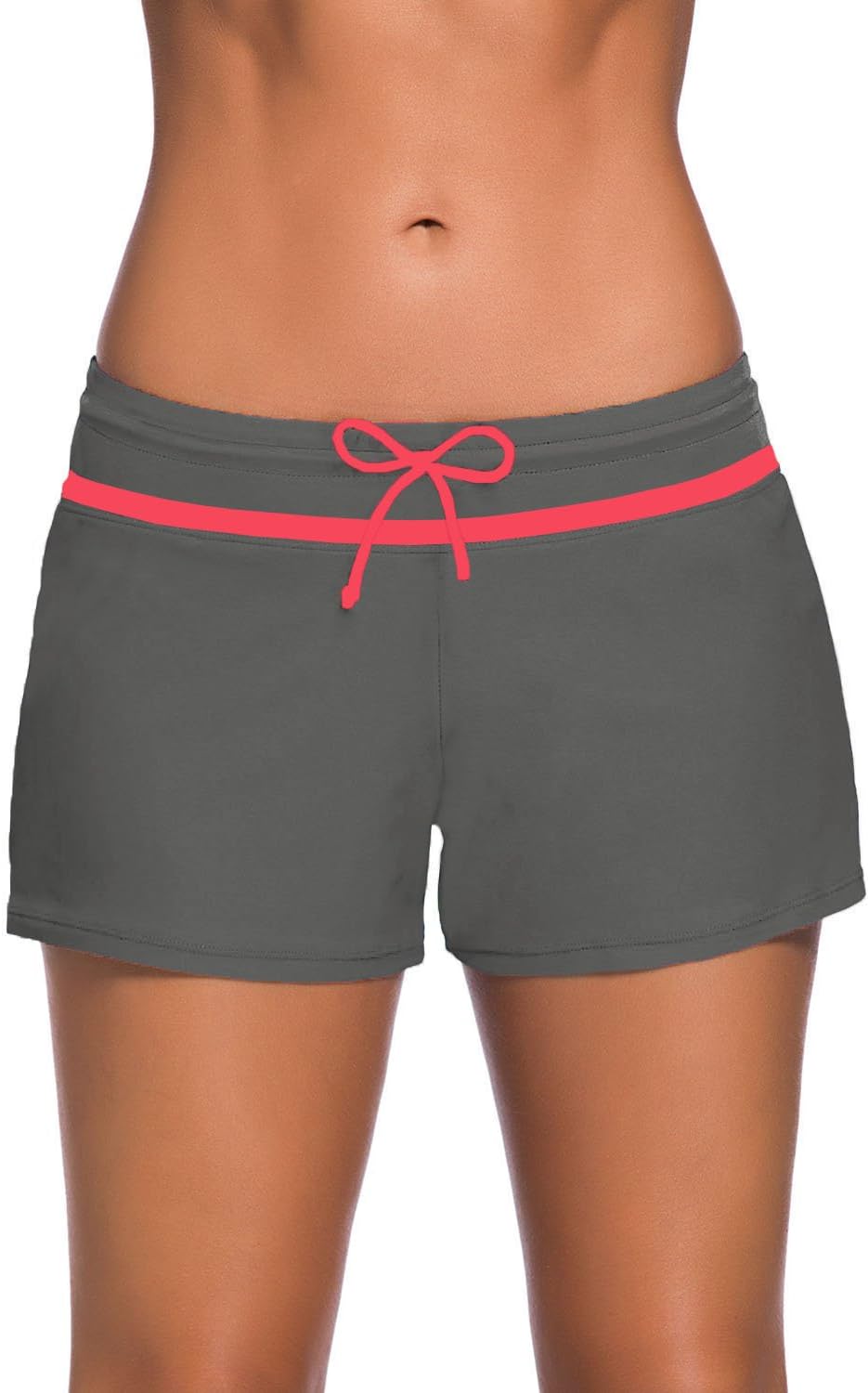 BURKLUM Women’s Comfortable Swim Boardshort Waistband Swimsuit Bottom