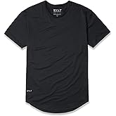 BYLT Performance Drop-Cut Men's T Shirt – Athletic Drop Cut Crewneck Tee – Moisture Wicking, Quick-Dry, Tapered Fit