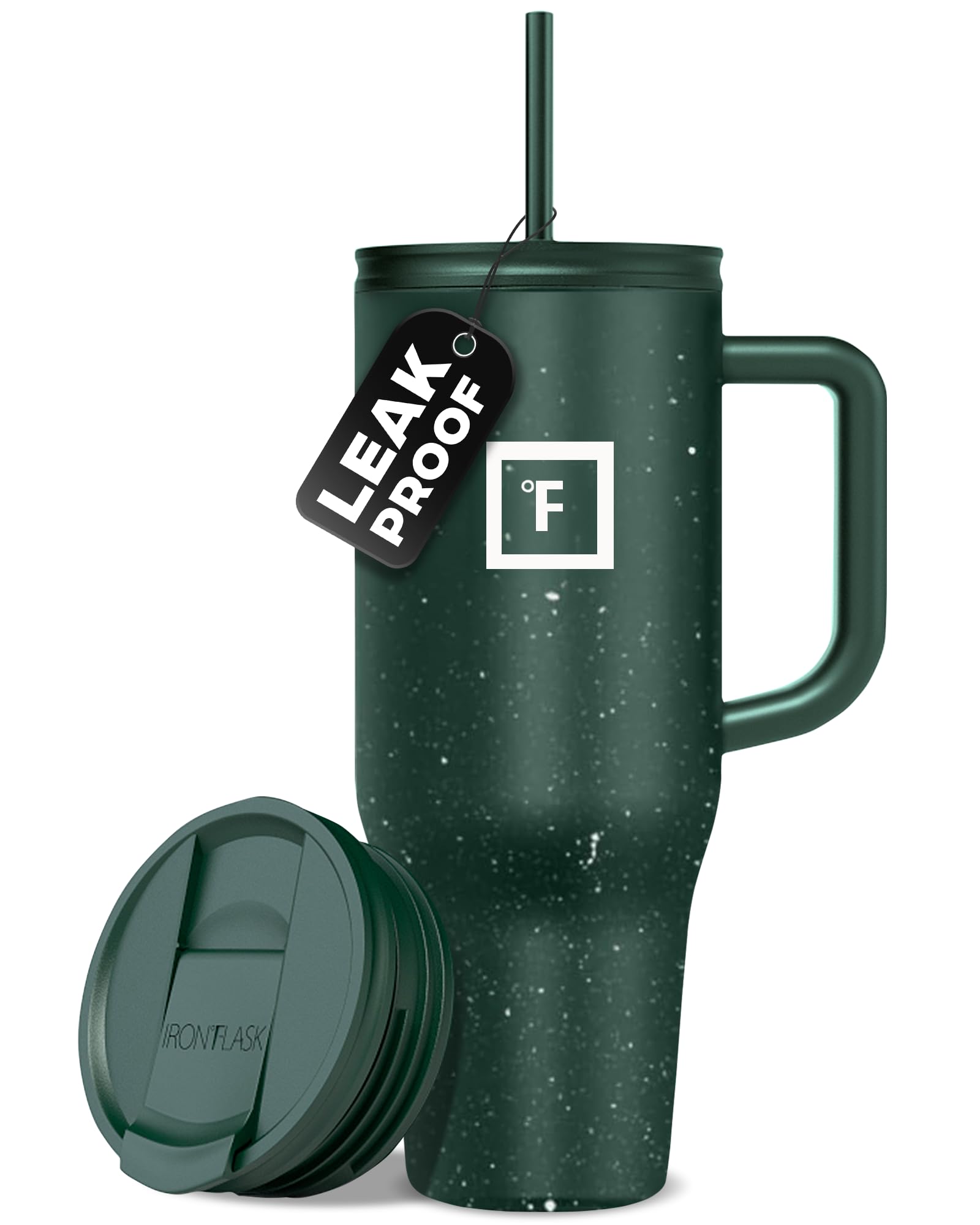 IRON °FLASK Co-Pilot Insulated Mug w/Straw & Flip