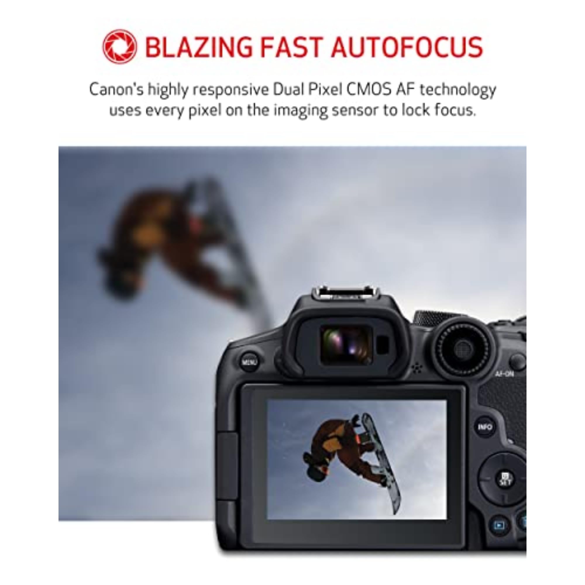 Canon EOS R7 Mirrorless Camera (Body Only), Hybrid Camera, 32.5 Megapixel (APS-C) CMOS Sensor, 4K Video, for Sports, Action, Content Creators, Vlogging Camera, Black