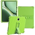 Case for Oneplus Pad 2/Pad Pro 12.1 inch 2024 New Tablet PC Android 14- Soft Silicone Shock Proof Lightweight Stand Rubber Shell Protective,Kids Friendly Soft Silicone Adjustable Stand Cove,Green