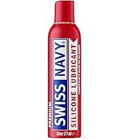 Swiss Navy Premium Silicone Based Lubricant, 6 Ounce Personal Lube Sex Gel for Men Women & Couples, Condom & Latex Safe Hypoa