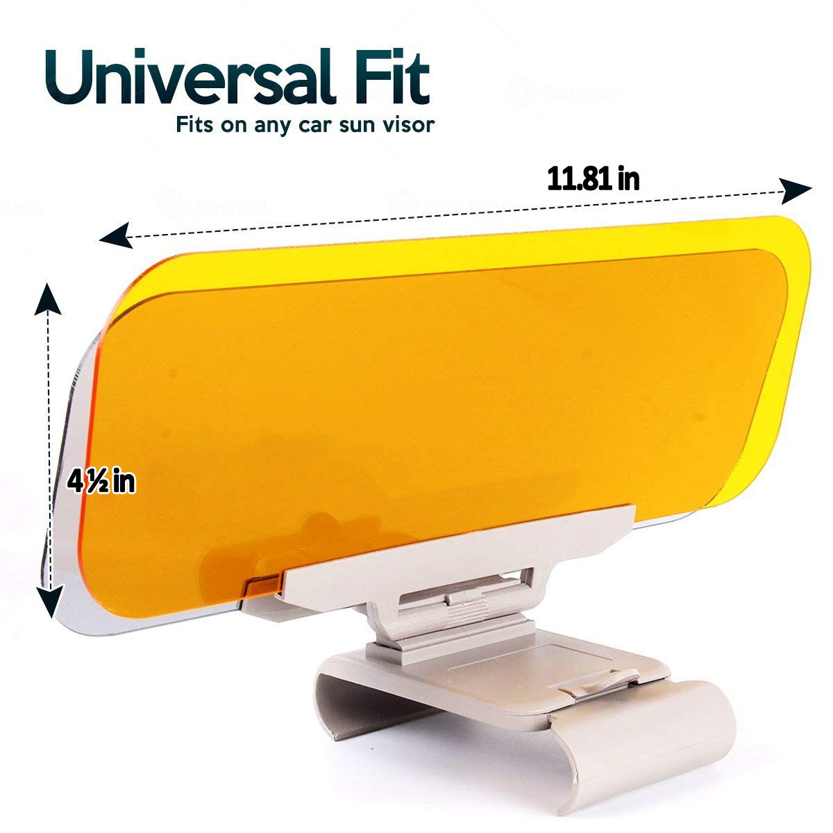 Zone Tech Anti Glare Sun Visor Day Night Vision Shield Driving View Extender eBay