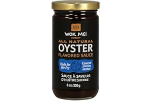 Wok Mei Gluten-Free Oyster Sauce, 8 Oz – Authentic Asian Flavor for Stir-Fries, Marinades, No Refined Sugars or MSG