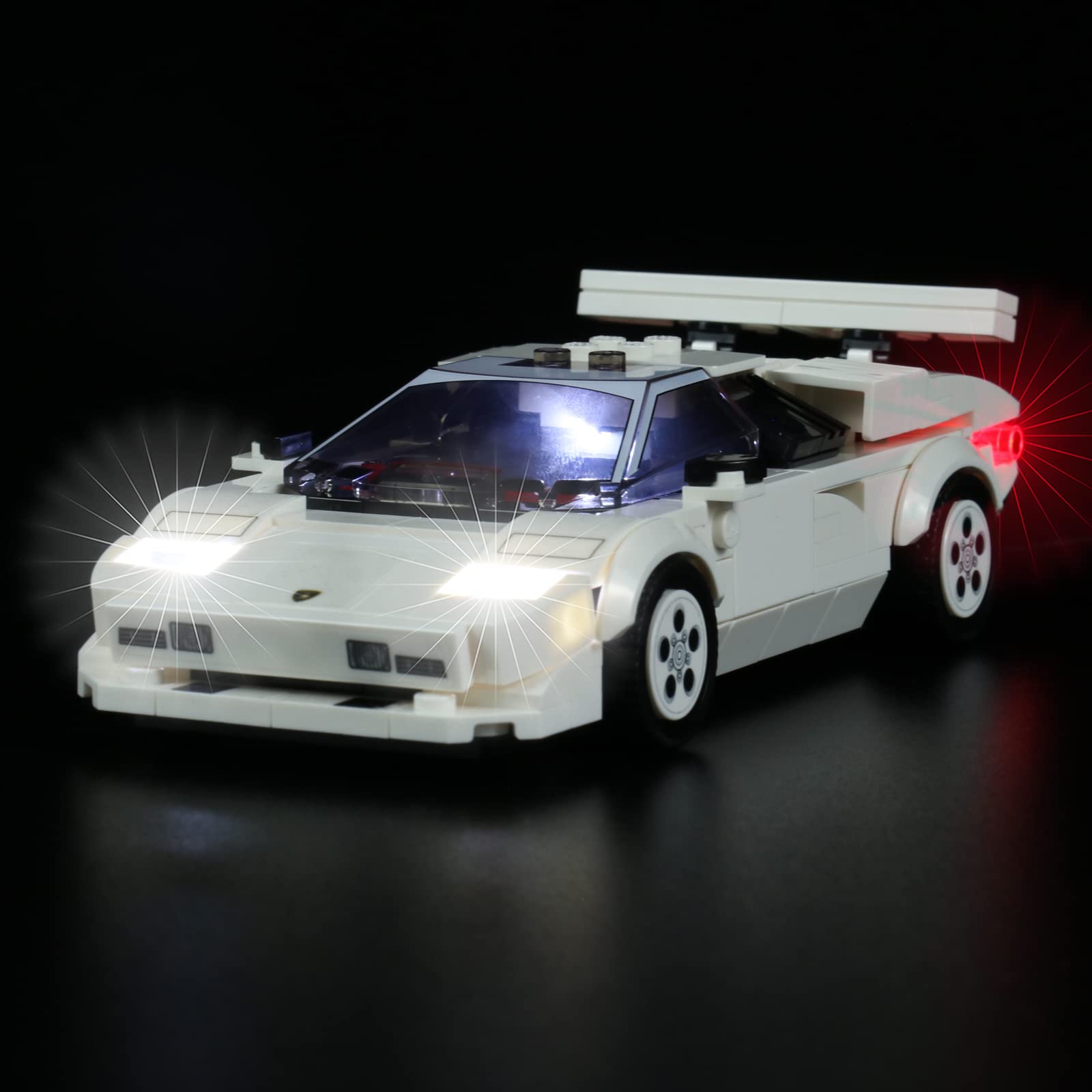 LocoLee Led Light Set for Lego Lamborghini Countach - Not Include Lego Models, Decoration Light Kit for Lego 76908 Lego Speed Champions Lamborghini Countach,Collectible Creative Gift — image 1