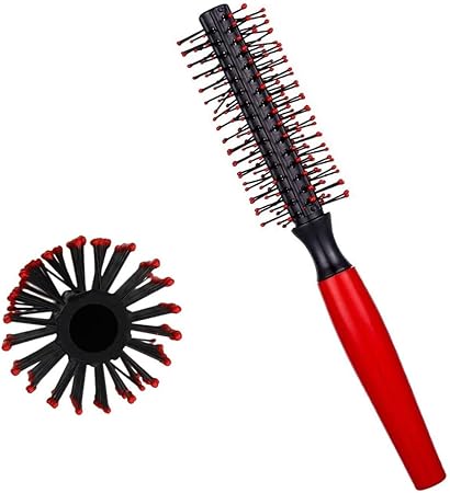 Amazon ロールヘアブラシ スモール ミニラウンドヘアブラシ 耐熱ナイロン ショートヘアブロー乾燥スタイリング 3 5労働日以内配達 Tong Yue ビューティー 通販