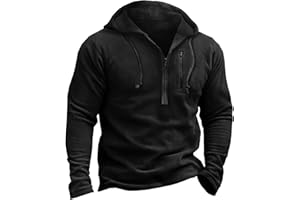 Beotyshow Mens Tactical Fleece Jackets Quarter Zip Military Jackets Winter Outdoor Stylish Warm Pullover Coat Men