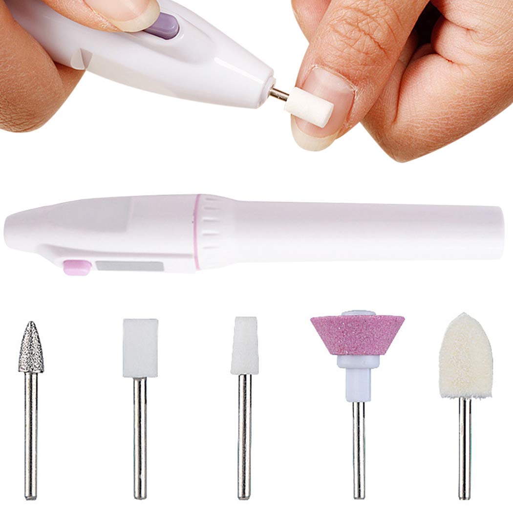Coxeer Nail Drill Kit Professional Nail File Drill Manicure and Pedicure Kit for Acrylics Gels Natural Nails Nail File Set Nails Care Tools for Hand : Beauty