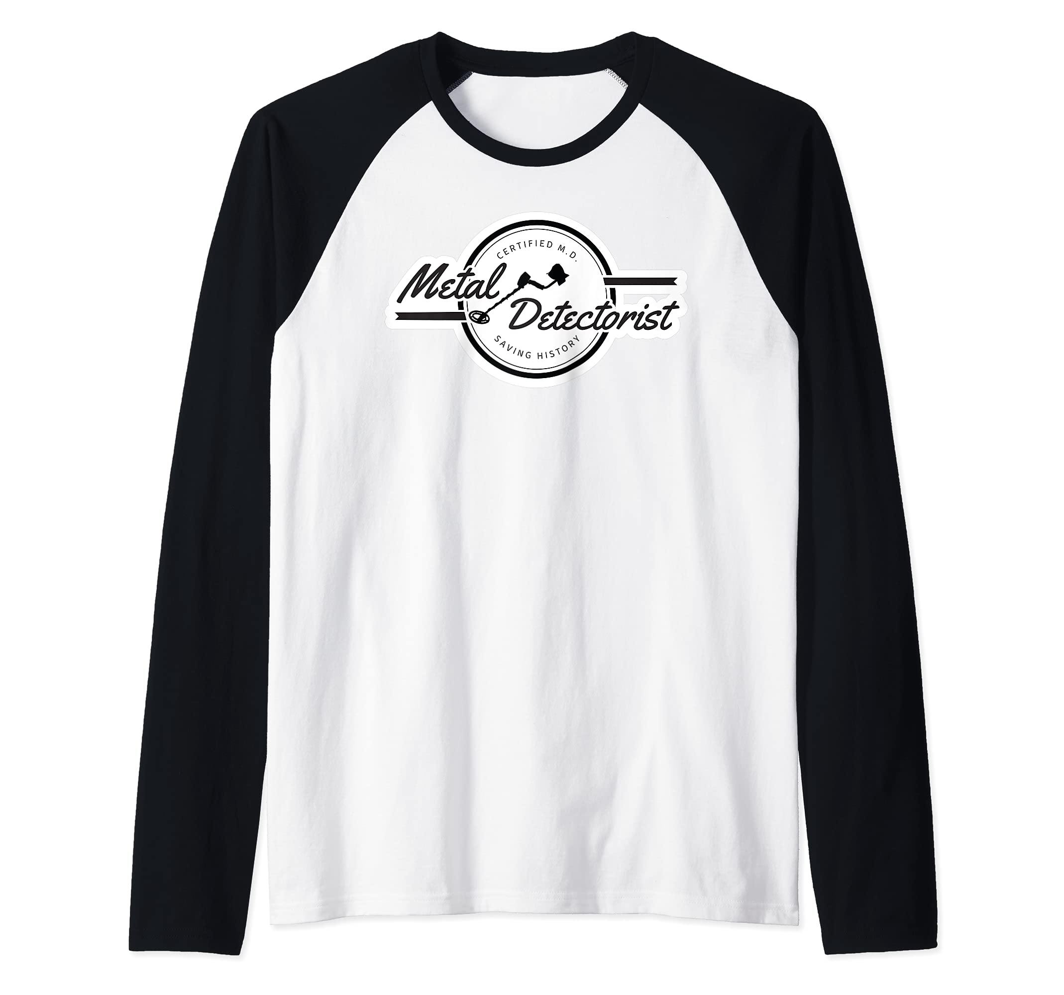 Metel Detectorist - für Sondengänger und Sondler Raglan Baseball Tee