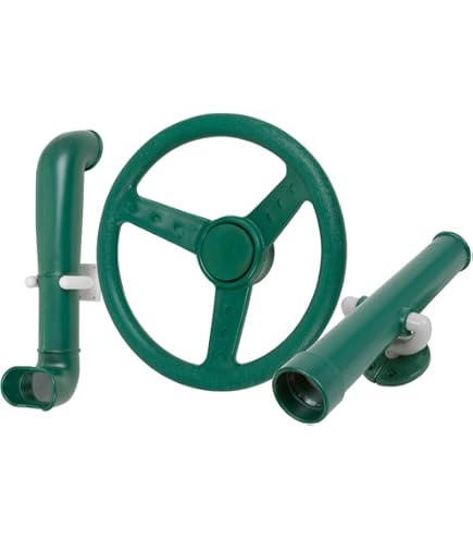 Swing Set Stuff Play Kit Swing Set Accessory Kit - Plastic Steering Wheel, Telescope & Periscope For Outdoor Playground Fun (Blue) Swing Set Accessories