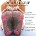 Ellaste Open Toe Yoga Socks – Non Slip Half Toe Sock with Anti Skid Grip for Yoga Pilates Barre: for Women Girl (Gray, Large)