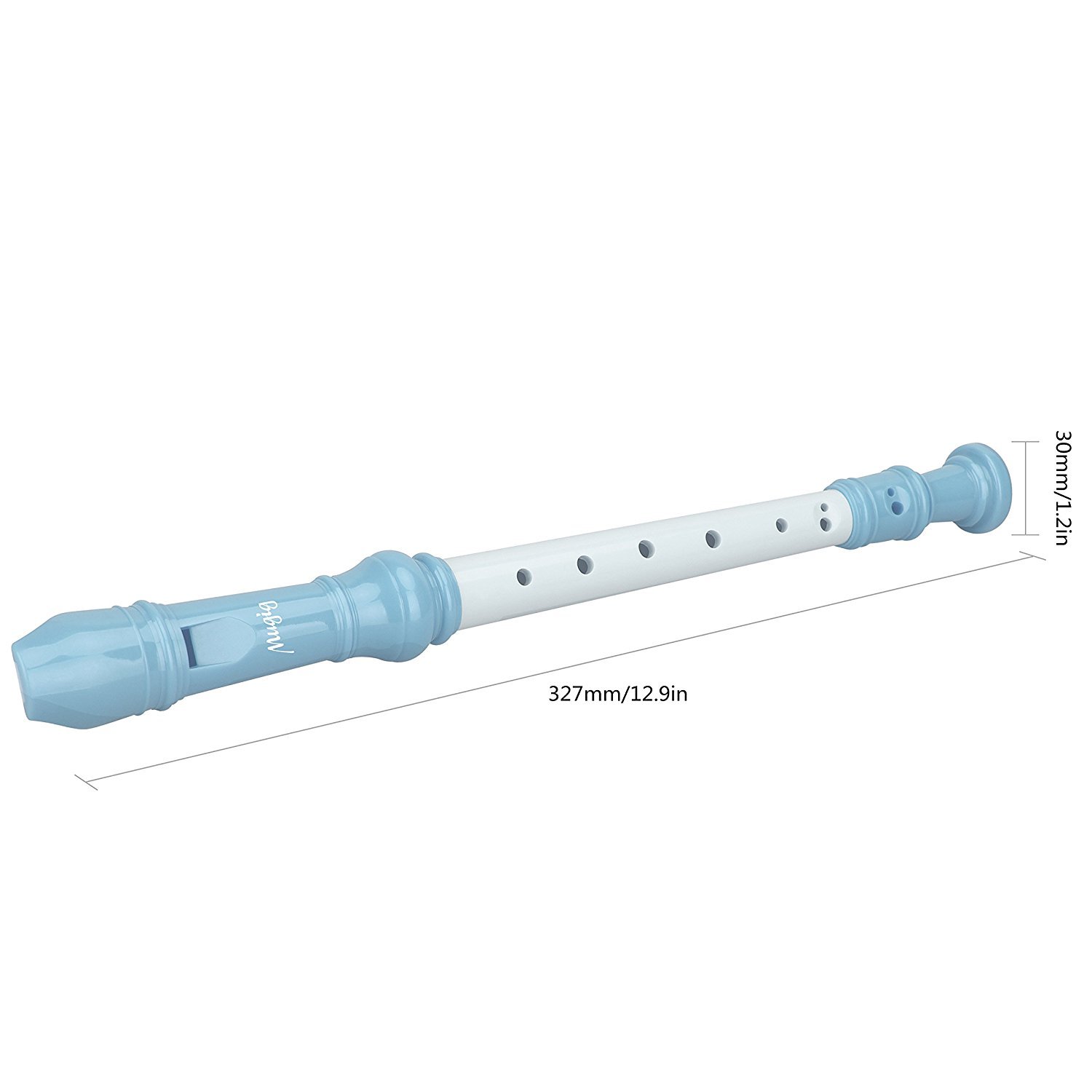 Mugig Recorder Instrument Clarinet with C Key Chromatic German Recorder with Turnable Tone, Beginners and Kid Friendly (Blue)