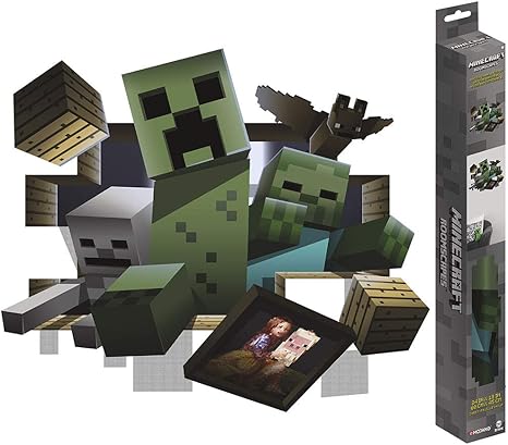 Amazon Mojang Jinx Minecraft 3d壁デカールposter クリーパー ゾンビ スケルトン Bat アートフレーム ポスター オンライン通販 Amazon Mojang Jinx Minecraft 3d壁デカールposter クリーパー ゾンビ スケルトン Bat アートフレーム ポスター オンライン通販