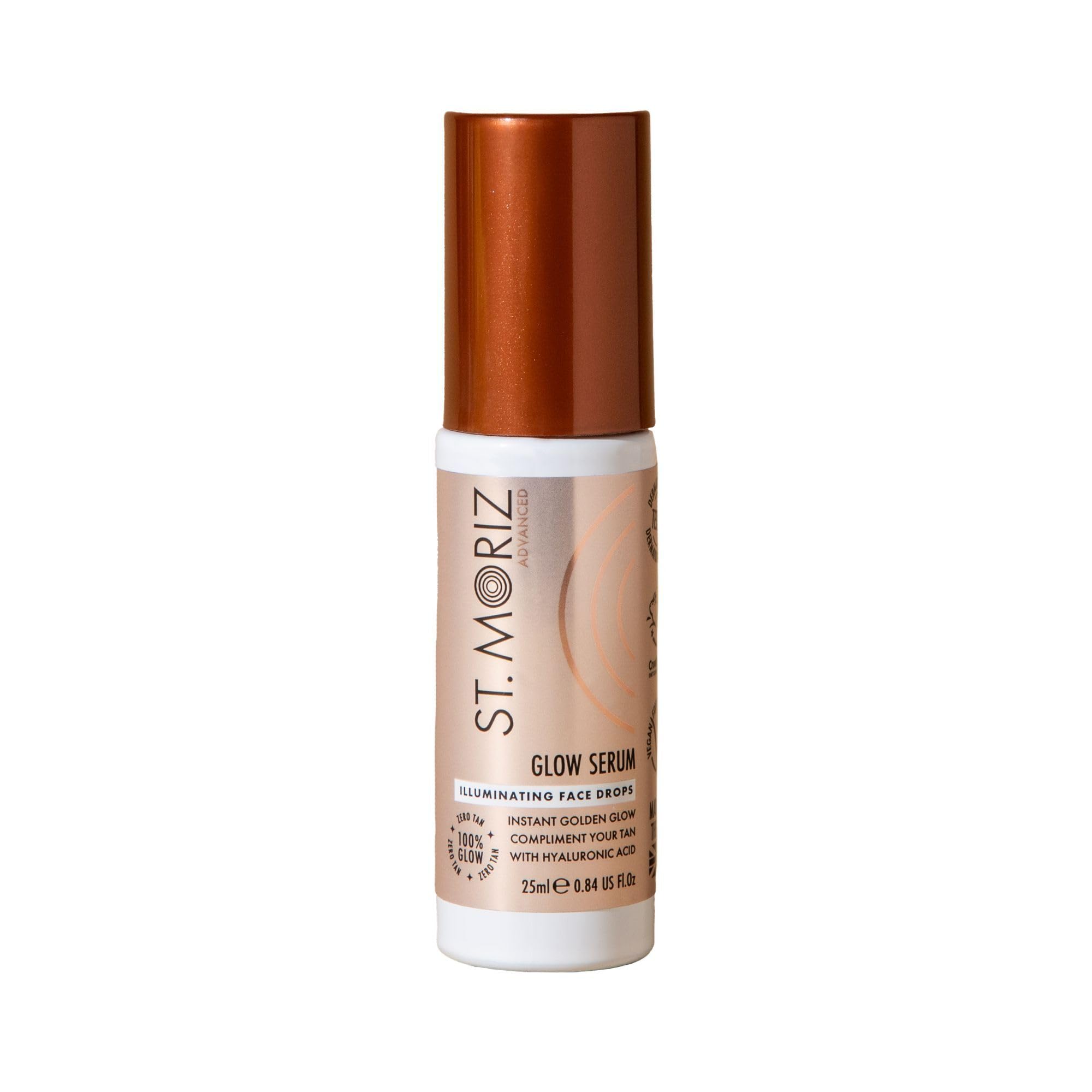 St Moriz Advanced Glow Serum Illuminating Face Drops | Illuminating Face Serum with Hyaluronic Acid | For an Instant Golden Glow & Radiant Complexion | Natural Glow Enhancer for Dewy Glass Skin | 25ml