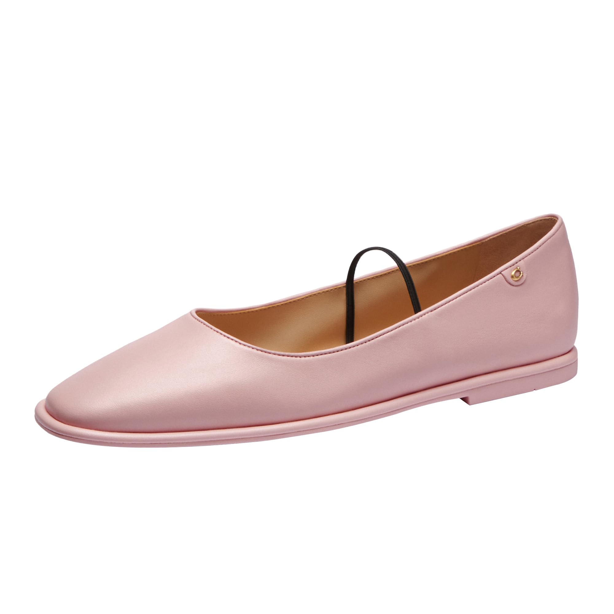 Coach Women’s Emilia Mary Jane Flat, Soft Pink, 10