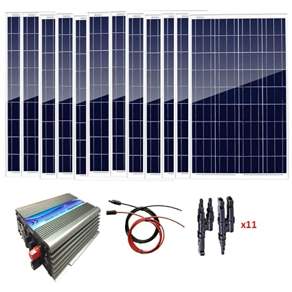 Auecoor 1200w Solar Set 12 X 100w Solarpaneele Mit 1000 W