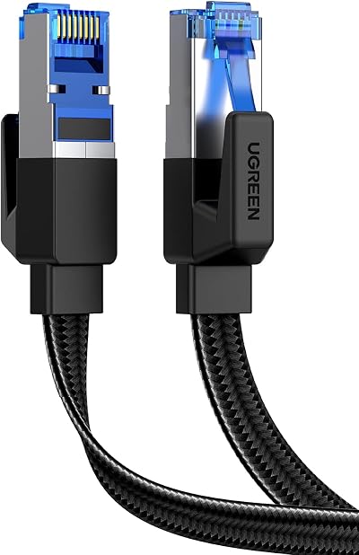 UGREEN Cat 8 Ethernet Cable 1M Flat 40Gbps 2000MHz RJ45 LAN Cable