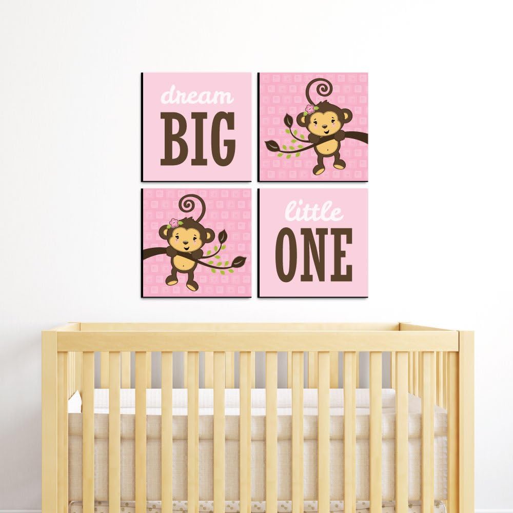 baby girl monkey nursery decor