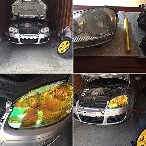 4 LinkedGo+Inches+Adhesive+Headlights+Taillight