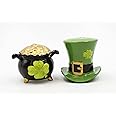 Cosmos Gifts 21024 Leprechaun Hat & Pot of Gold Salt and Pepper Shaker