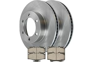 AUTO SHACK AutoShack Front Brake Kit Rotors and Ceramic Pads Pair of 2 Driver and Passenger Side Replacement for 1996-1998 1999 2000 2001 2002 Toyota 4Runner 2004 Tacoma 2.7L 3.4L V6 4WD RWD CBO41206436AT4R