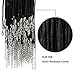 Outus 60 Pieces Black 2.0 mm Satin Silk Necklace Cord 20 Inch with 2 Inch Extension Chain and Lobster Clasp