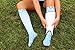 Hocsocx Blue Ice Giraffe Socks Performance Liner Moisture-Wicking Protection for Field Hockey, Ice Hockey, and Soccer
