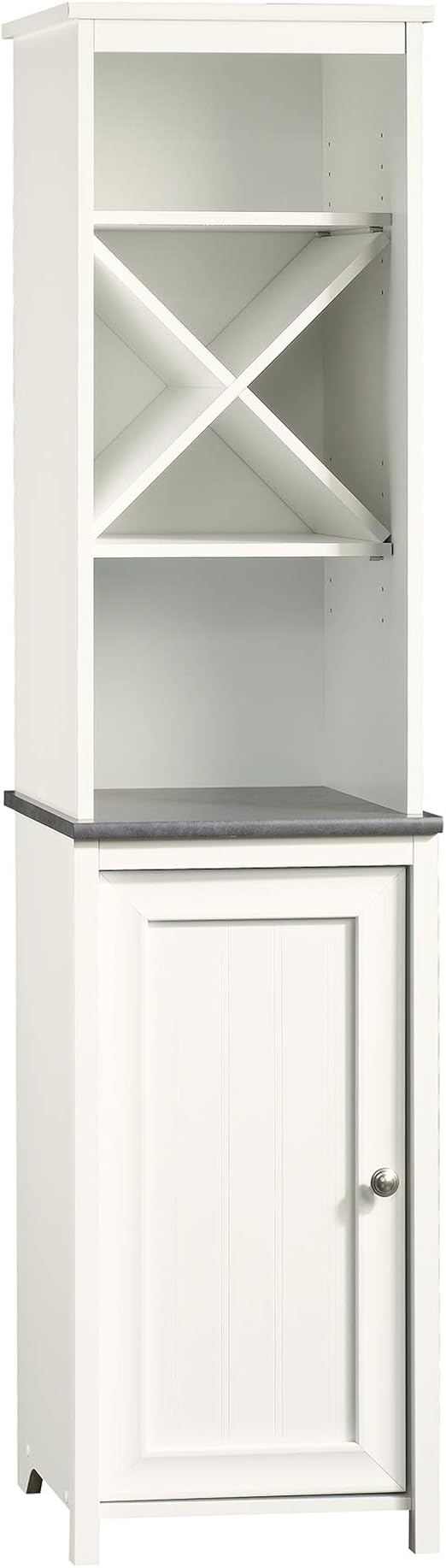 Sauder Linen Tower Bath Cabinet Soft White Finish Amazon Ca Home Kitchen
