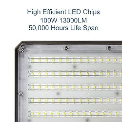DAKASON 2 Pack 100W LED Flood Light