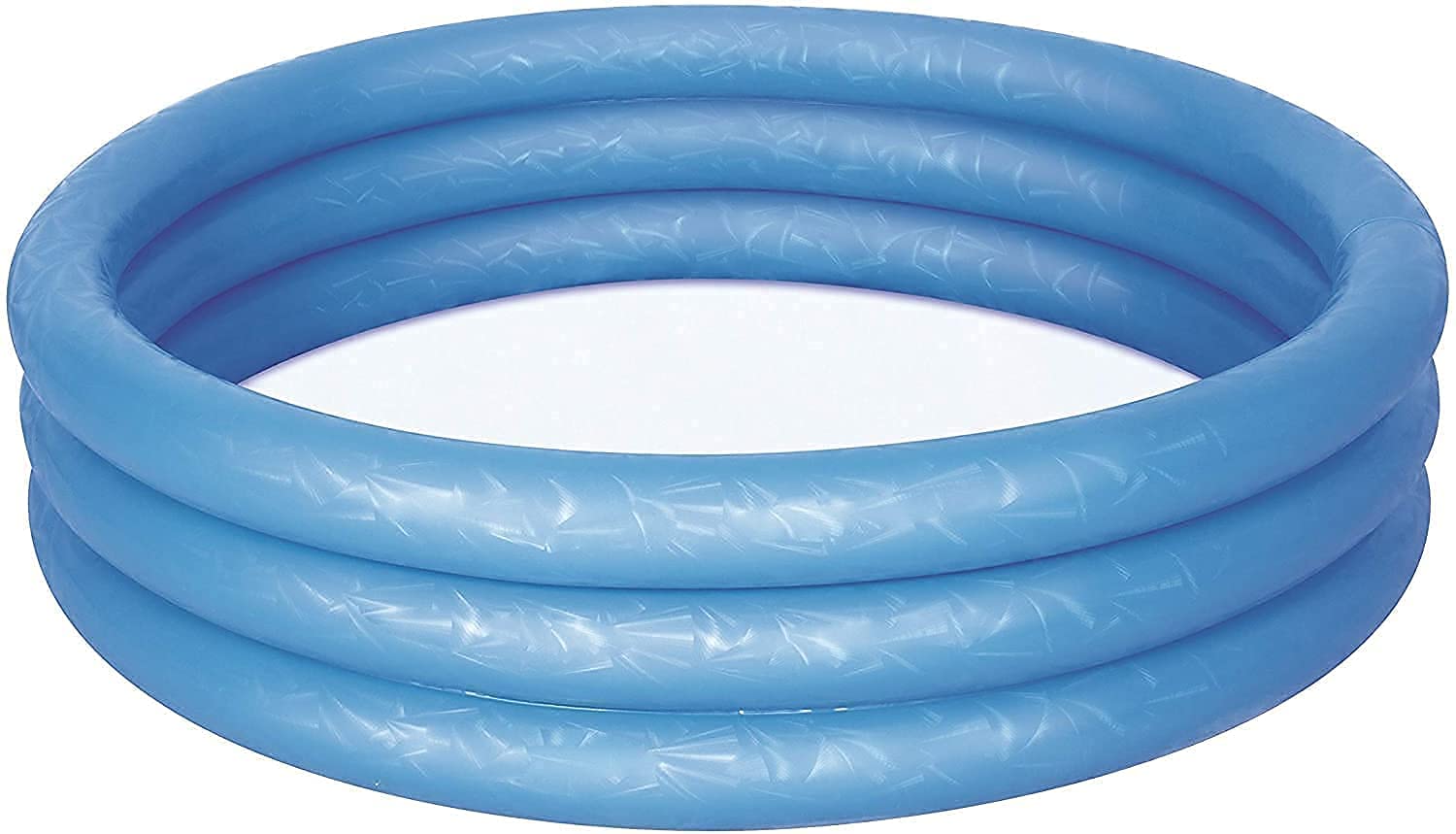 Paddling Pool for Kids - 3 Ring Plastic Inflatable Round Swimming Pools for Gardens - Small Baby Toddler Paddle Pool for Family Outdoor Indoor Water Games (45" x 10")