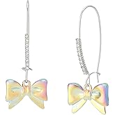Betsey Johnson Women's Kick Off Bow Dangle Earrings