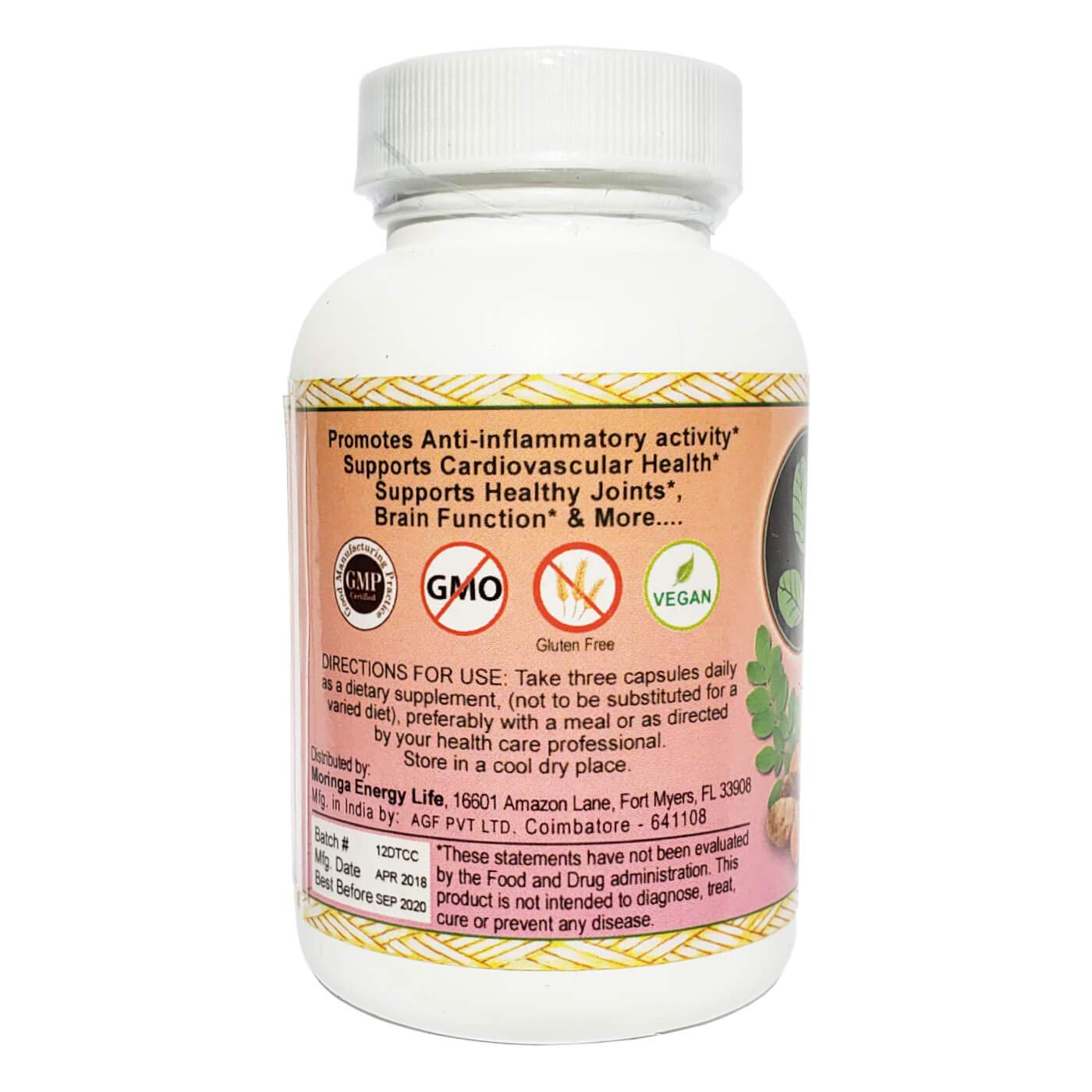 Curcumax Turmeric Plus Moringa Capsules! 100 Pure and Natural
