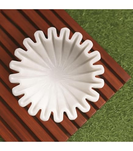 Silver Lenox Organics Collection Aluminum Dip Bowl Ruffle