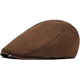 Xinveen Men's Newsboy Hat Adjustable Beret Ivy Cap Irish Cabbie Driving Hunting Hats