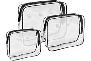 BOUNHOHE 3 Packs Clear Bogg Beach Tote Bag Accessories, Hole Insert Bag Organizer Storage for Bogg Bags, Zipper insert pouch for Women Travel Makeup Clean Toiletry Brush Pool Swim Essentials Stuff