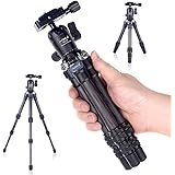 AOKA 15.7in/0.97lb Lightweight Compact Carbon Fiber Tripod with 360° Ballhead Travel Mini Tripod for Mobile Phone and Compact