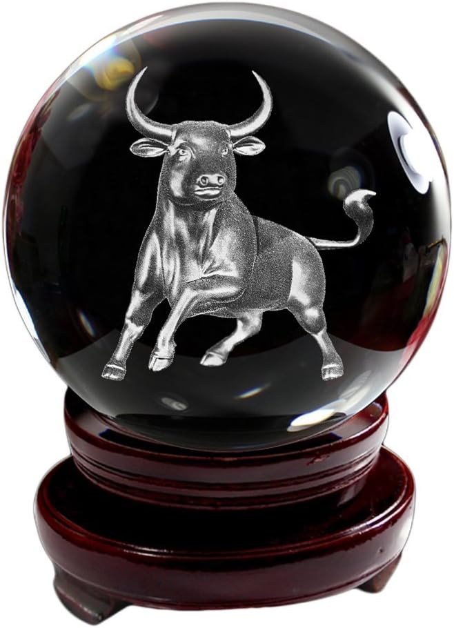 IFOLAINA Crystal Glass Ball 3D Laser Engraving Chinese Zodiac Signs Dragon Healthy Home Decoration with Wooden Stand 80mm