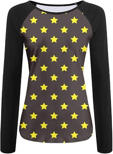 yellow baseball tee womens