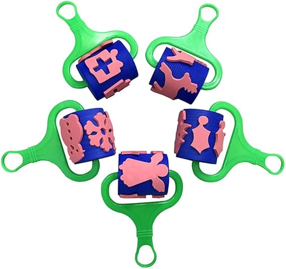 Ktyssp Kids Art & Craft Sponge Painting Brushes Kids Painting Kits Early DIY Rollers