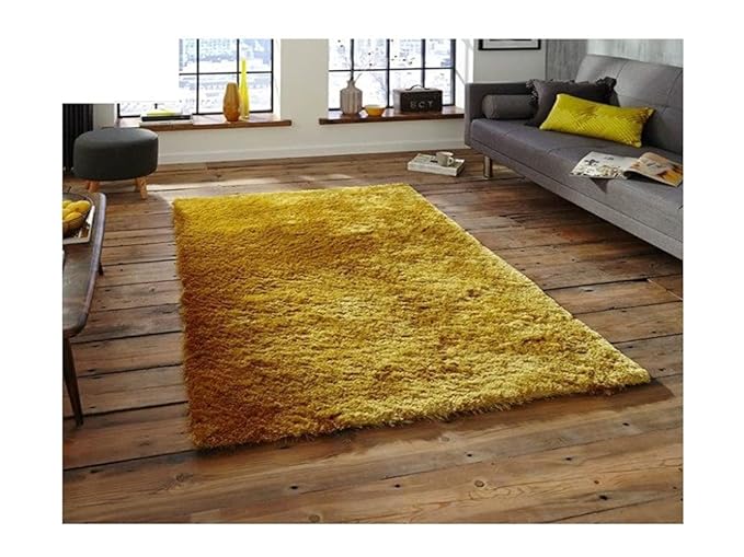 Buy Shaggy Carpet/Rug for Bedroom/Hall and Living Room / Design Plain