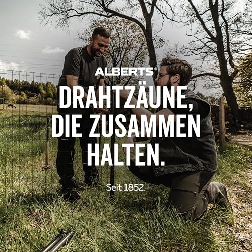 Alberts 690328 Maschendrahtzaun als Zaun-Komplettset, mit Einschlagbodenhülse und Kniekissen | verschiedene Längen und Höhen - wahlweise in verschiedenen Farben | grün | Höhe 80 cm | Länge 15 m 8