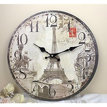 11'' Paris Eiffel Tower Monuments Wall Clock, HH310